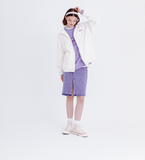 デイライフ(Daylife)  DAYLIFE FLEECE HIGH NECK ZIP-UP (IVORY)