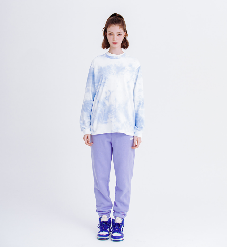 デイライフ(Daylife)  DAYLIFE TIE-DIE LONG SLEEVE (BLUE)