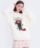 デイライフ(Daylife)  DAYLIFE RATTHER PANDA SWEATSHIRT (IVORY)