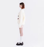 デイライフ(Daylife)  DAYLIFE RATTHER PANDA SWEATSHIRT (IVORY)