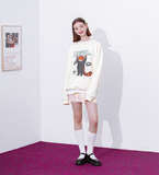 デイライフ(Daylife)  DAYLIFE RATTHER PANDA SWEATSHIRT (IVORY)