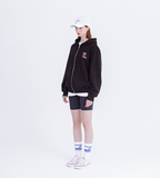 デイライフ(Daylife)  DAYLIFE RATTHER PANDA HOOD ZIP-UP (BLACK)