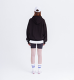 デイライフ(Daylife)  DAYLIFE RATTHER PANDA HOOD ZIP-UP (BLACK)