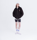 デイライフ(Daylife)  DAYLIFE RATTHER PANDA HOOD ZIP-UP (BLACK)