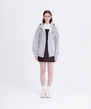 デイライフ(Daylife)  DAYLIFE RATTHER PANDA HOOD ZIP-UP (GRAY)