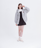 デイライフ(Daylife)  DAYLIFE RATTHER PANDA HOOD ZIP-UP (GRAY)