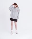 デイライフ(Daylife)  DAYLIFE RATTHER PANDA HOOD ZIP-UP (GRAY)