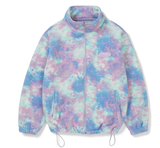 デイライフ(Daylife)  DAYLIFE TIE-DIE FLEECE JACKET (LIGHT BLUE)