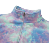 デイライフ(Daylife)  DAYLIFE TIE-DIE FLEECE JACKET (LIGHT BLUE)