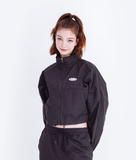 デイライフ(Daylife)  DAYLIFE WARM-UP CROP JACKET (BLACK)