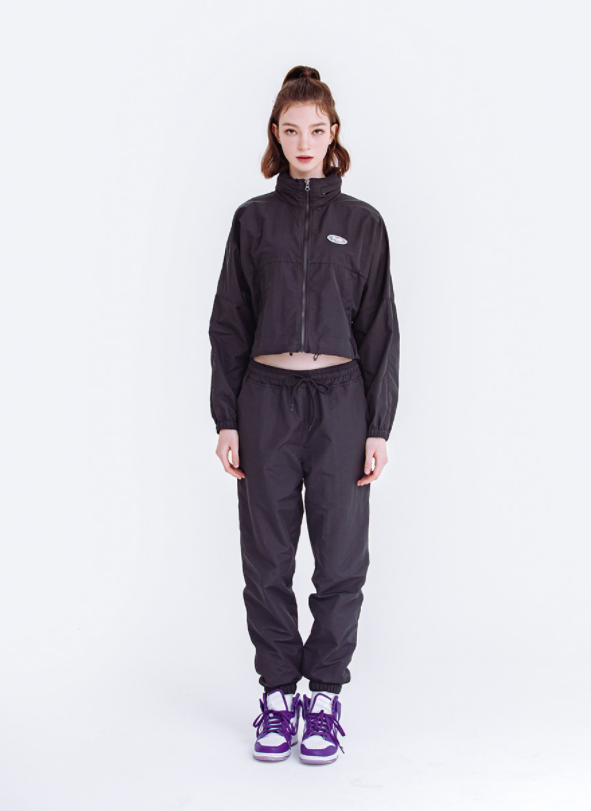 デイライフ(Daylife)  DAYLIFE WARM-UP CROP JACKET (BLACK)