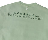 NOMANUAL(ノーマニュアル) EBM SWEATSHIRT - SAGE GREEN