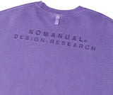 NOMANUAL(ノーマニュアル) EBM SWEATSHIRT - PURPLE