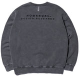 NOMANUAL(ノーマニュアル) EBM SWEATSHIRT - CHARCOAL