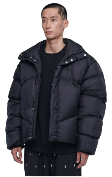 NOMANUAL(ノーマニュアル)    SHORT DOWN PUFFER JACKET - BLACK