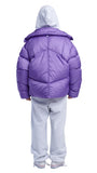 NOMANUAL(ノーマニュアル)    SHORT DOWN PUFFER JACKET - PURPLE