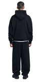 NOMANUAL(ノーマニュアル) BOUCLE ARCH LOGO SWEATPANTS - BLACK