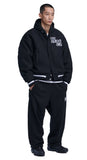 NOMANUAL(ノーマニュアル) BOUCLE ARCH LOGO SWEATPANTS - BLACK