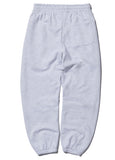 NOMANUAL(ノーマニュアル) BOUCLE ARCH LOGO SWEATPANTS - WHITE MELANGE