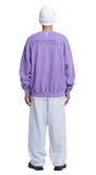 NOMANUAL(ノーマニュアル) BOUCLE ARCH LOGO SWEATPANTS - WHITE MELANGE