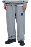 NOMANUAL(ノーマニュアル) BOUCLE ARCH LOGO SWEATPANTS - MELANGE