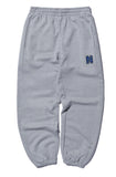 NOMANUAL(ノーマニュアル) BOUCLE ARCH LOGO SWEATPANTS - MELANGE