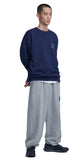 NOMANUAL(ノーマニュアル) BOUCLE ARCH LOGO SWEATPANTS - MELANGE