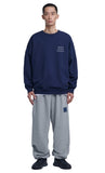 NOMANUAL(ノーマニュアル) BOUCLE ARCH LOGO SWEATPANTS - MELANGE