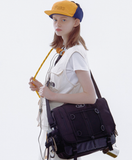 デイライフ(Daylife)  DAYLIFE FLAP STRING MESSENGER BAG (BLACK)