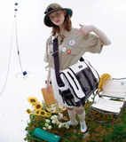 デイライフ(Daylife)  DAYLIFE FLAP STRING MESSENGER BAG (IVORY)