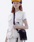 デイライフ(Daylife)  DAYLIFE FLAP STRING MINI CROSSBODY BAG (BLACK)