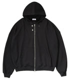 SSY(エスエスワイ)  hoody zip-up cape cardigan black