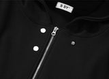 SSY(エスエスワイ)  hoody zip-up cape cardigan black