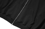 SSY(エスエスワイ)  hoody zip-up cape cardigan black