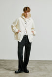 SSY(エスエスワイ)  hoody zip-up cape cardigan ivory