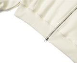 SSY(エスエスワイ)  hoody zip-up cape cardigan ivory