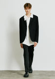 SSY(エスエスワイ)  balmacaan welt pocket shirt jacket white