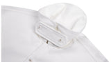 SSY(エスエスワイ)  balmacaan welt pocket shirt jacket white