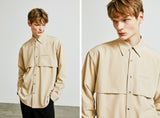 SSY(エスエスワイ)  trench welt pocket shirt jacket beige