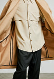 SSY(エスエスワイ)  trench welt pocket shirt jacket beige