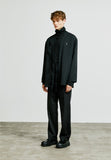 SSY(エスエスワイ)  minimal bar hanten shirt cardigan black