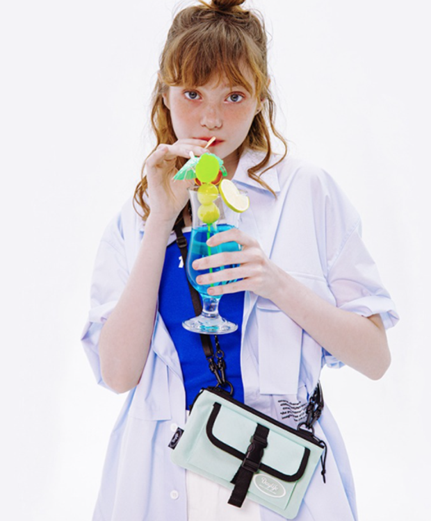 デイライフ(Daylife)  DAYLIFE TWIN SACOCHE BAG (MINT)