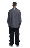 NOMANUAL(ノーマニュアル) SQUARE WORLD SHIRT - BLACK