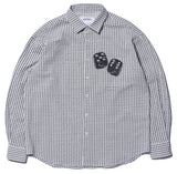 NOMANUAL(ノーマニュアル) SQUARE WORLD SHIRT - WHITE