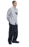 NOMANUAL(ノーマニュアル) SQUARE WORLD SHIRT - WHITE
