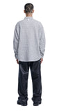 NOMANUAL(ノーマニュアル) SQUARE WORLD SHIRT - WHITE