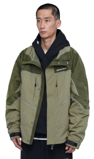 NOMANUAL(ノーマニュアル)    NYLON TRACK JACKET - KHAKI