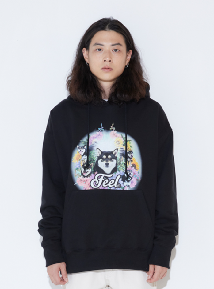 FEEL ENUFF (フィールイナフ) SHIBA HOODIE / BLACK