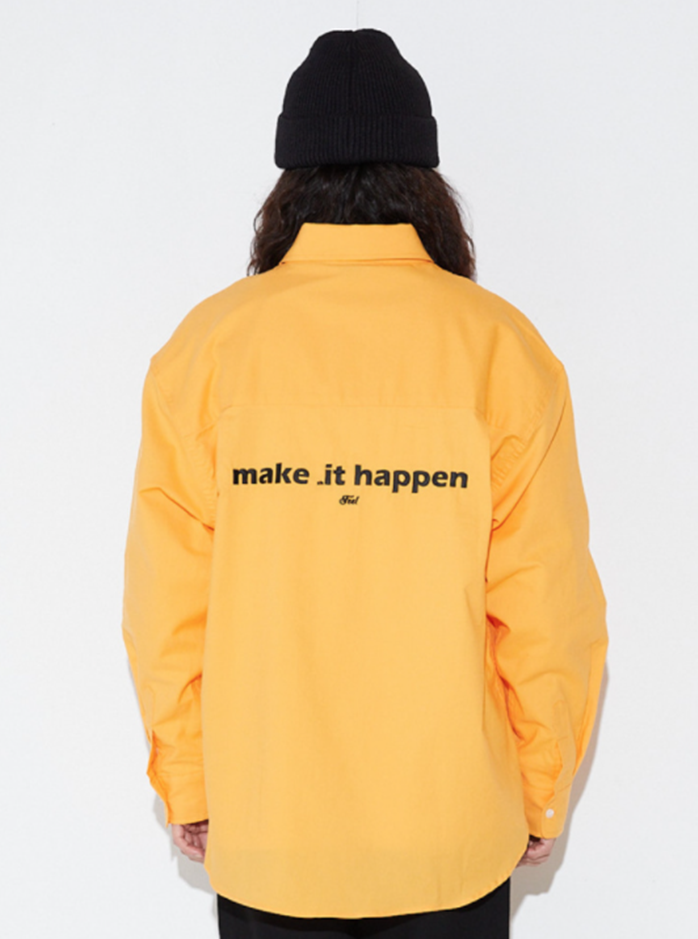 FEEL ENUFF (フィールイナフ) FEEL OXFORD SHIRTS / ORANGE