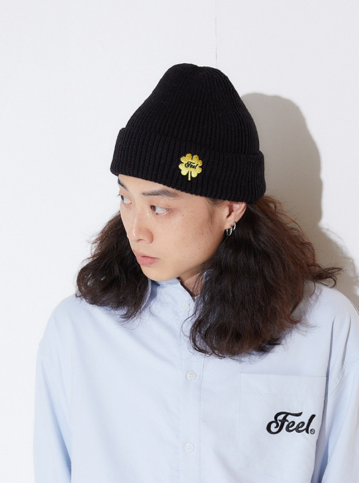 FEEL ENUFF (フィールイナフ) CLOVER BEANIE / BLACK